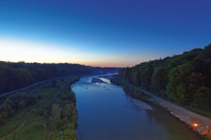 Isar zur Blauen Stunde